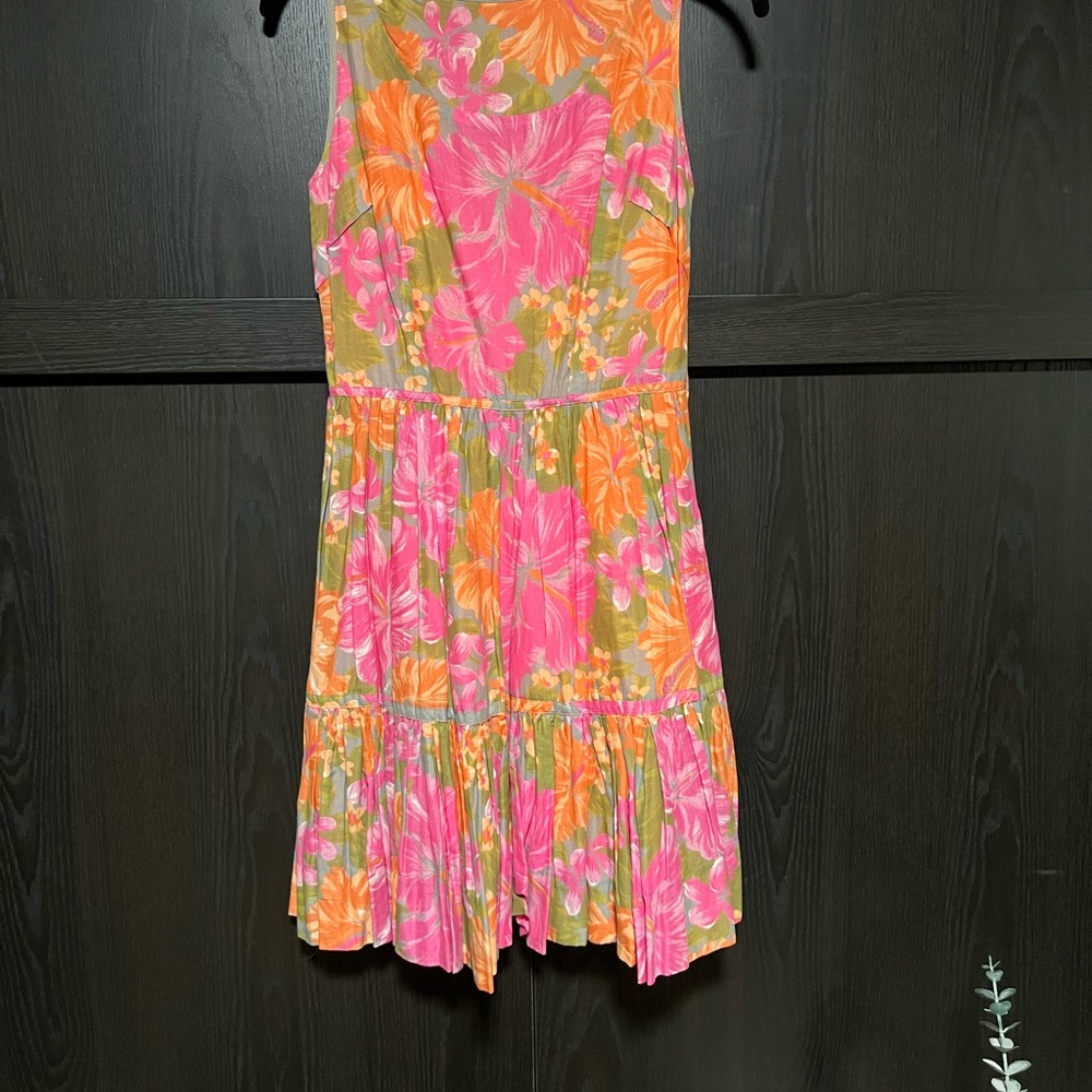 Tracy Feith Floral Kids Dress - Pink and Orange